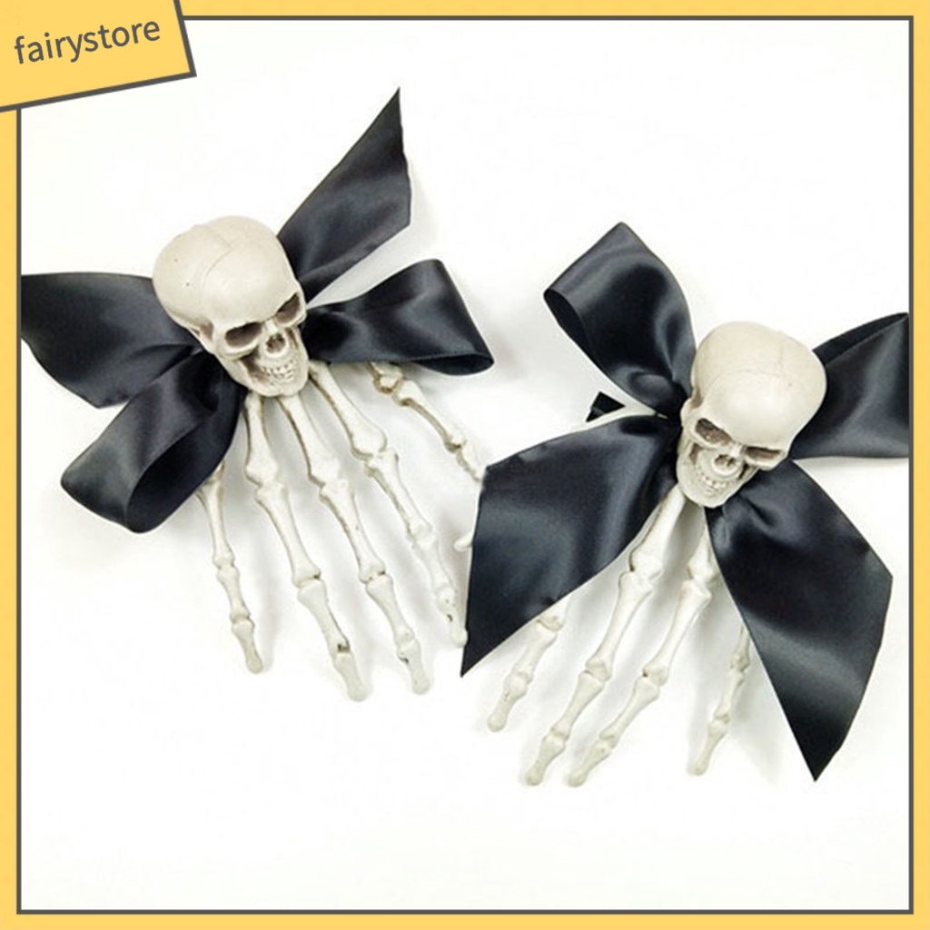 Kẹp Tóc Hình Xương Bàn Tay Halloween Chống Trượt Chống Rơi