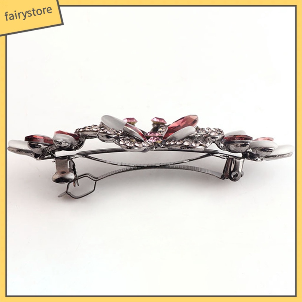 Kẹp Tóc Hình Bướm Đính Đá Phong Cách Vintage