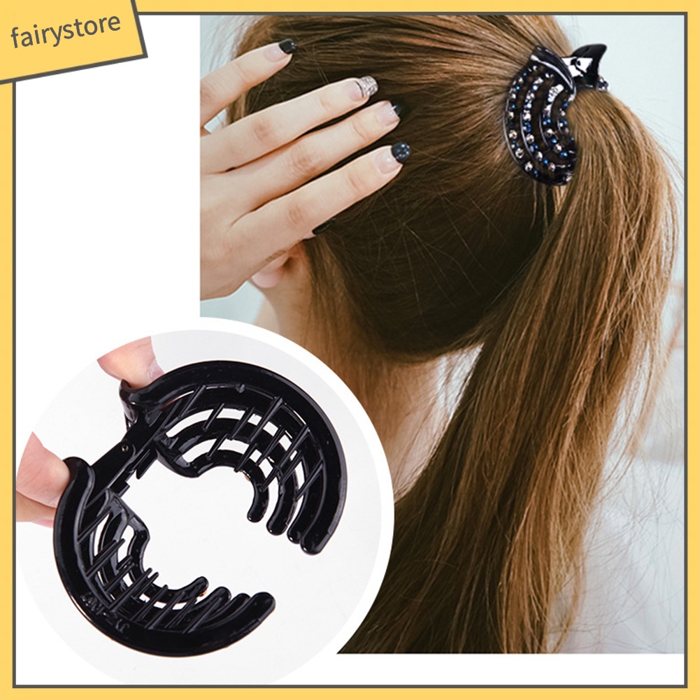 Kẹp Tóc Đính Đá Lấp Lánh Thời Trang Cho Nữ Giá Đỡ