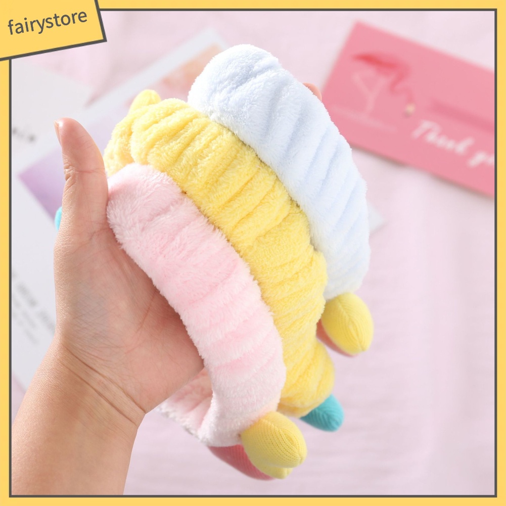 Băng Đô Cài Tóc Rửa Mặt / Trang Điểm Hình Trái Tim Mềm Co Giãn Dễ Thương Cho Nữ