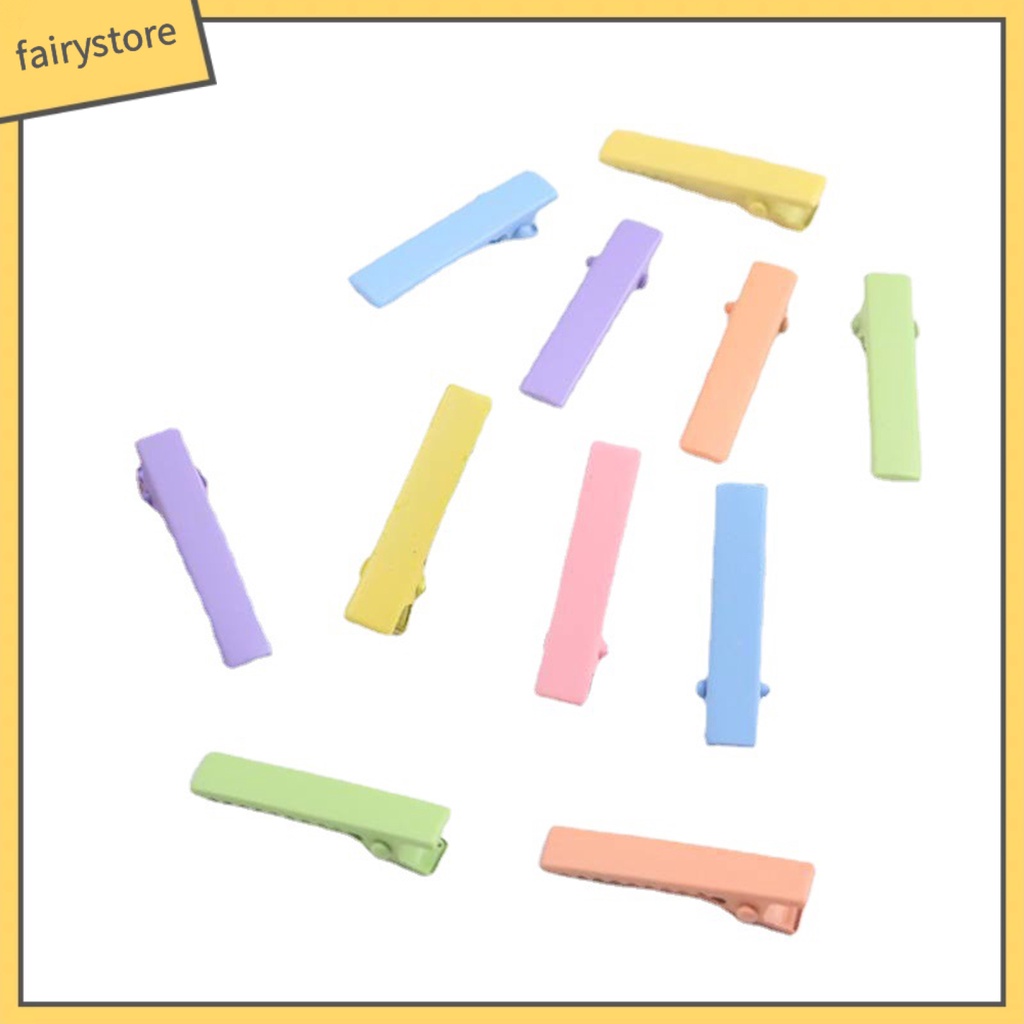 Set 30 / 50 Kẹp Tóc Co Giãn Chống Trượt Màu Sắc Ngọt Ngào Cho Bé Gái