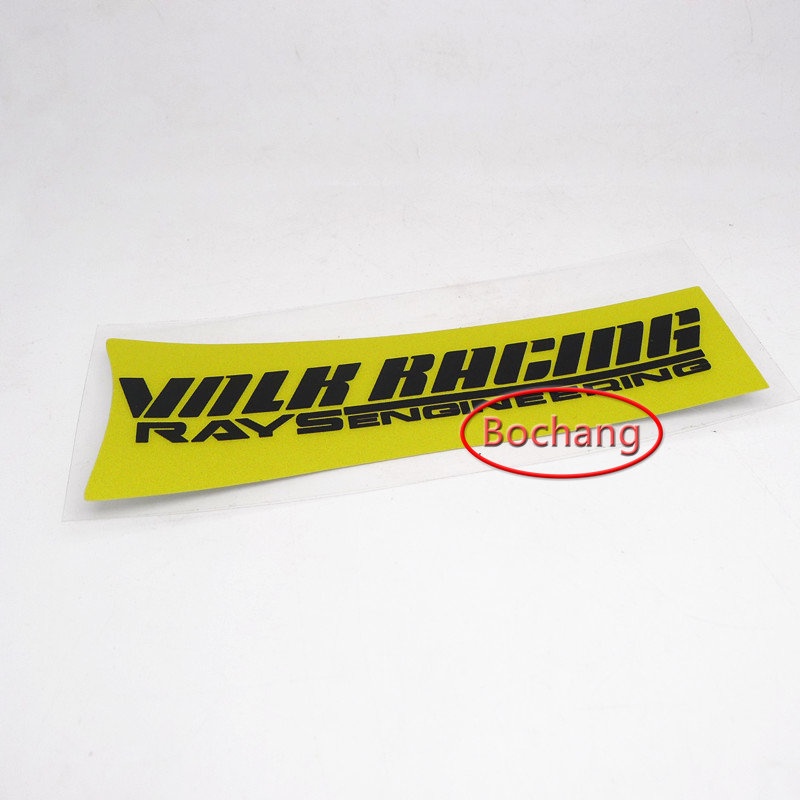 Set 4 Miếng Dán In Logo Phản Quang Trang Trí Căm Xe Hơi JDM TE37 SL