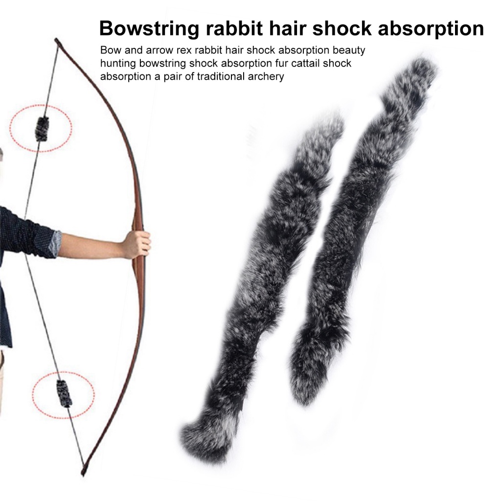1 Cặp Nơ Đeo Cổ Bằng Lông Thỏ Mềm Gọn Nhẹ Chống Sốc Và Ổn Định Khi Đi Săn