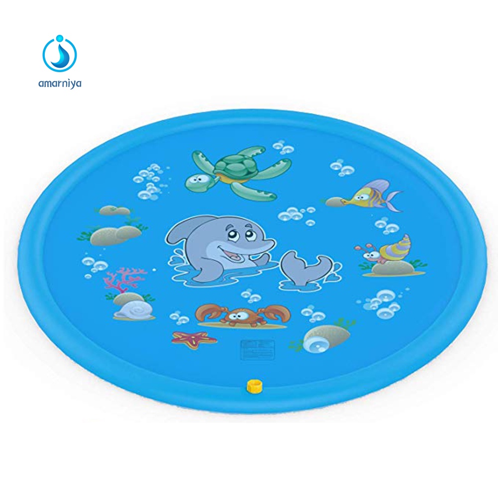 Thảm Bơm Hơi Phun Nước Cho Bé Chơi Mùa Hè Kích Thước 100 / 150 / 170cm