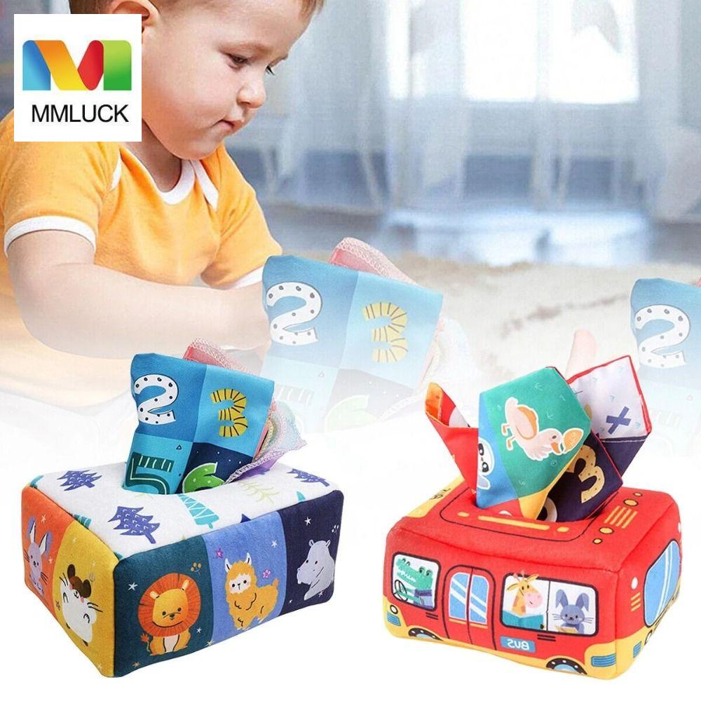 Đồ Chơi Hộp Khăn Giấy Ma Thuật Hình Chim Cánh Cụt / Chữ Cái Dễ Thương Cho Bé