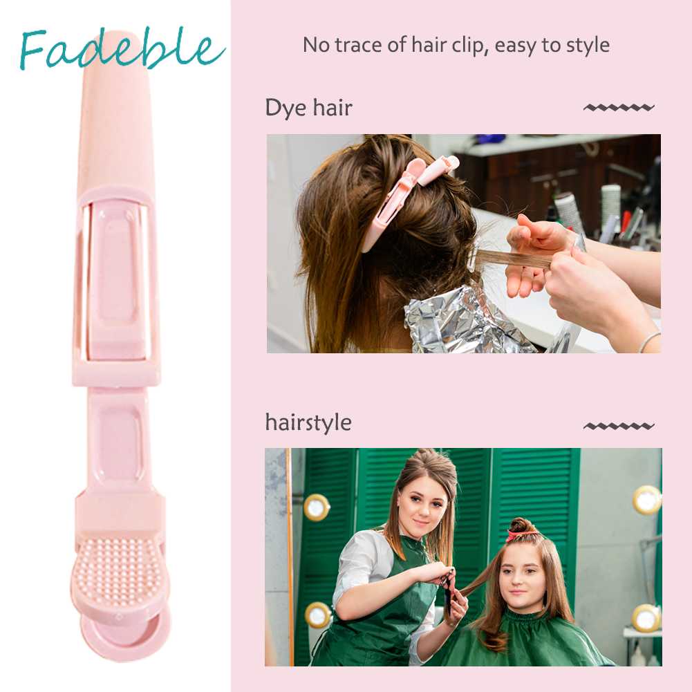 Kẹp Tóc Cá Sấu Bằng Nhựa Bền Thiết Kế Lò Xo Đôi Tạo Kiểu Tóc