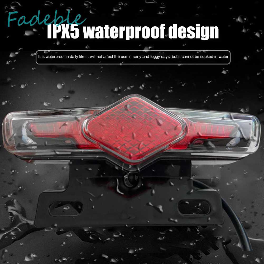 Đèn LED Xi Nhan 36-60V Chống Thấm Nước Gắn Đuôi Xe Đạp Điện