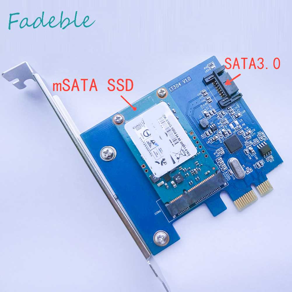 Card Mở Rộng PCI-E X1 Sang MSATA SSD SATA 3.0 6Gbps PCIe SATA