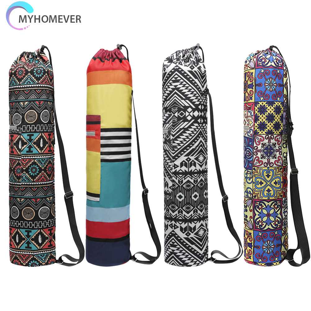 Túi Đựng Thảm Tập Yoga Bằng Vải Canvas Phản Quang Có Khóa Kéo Tiện Dụng