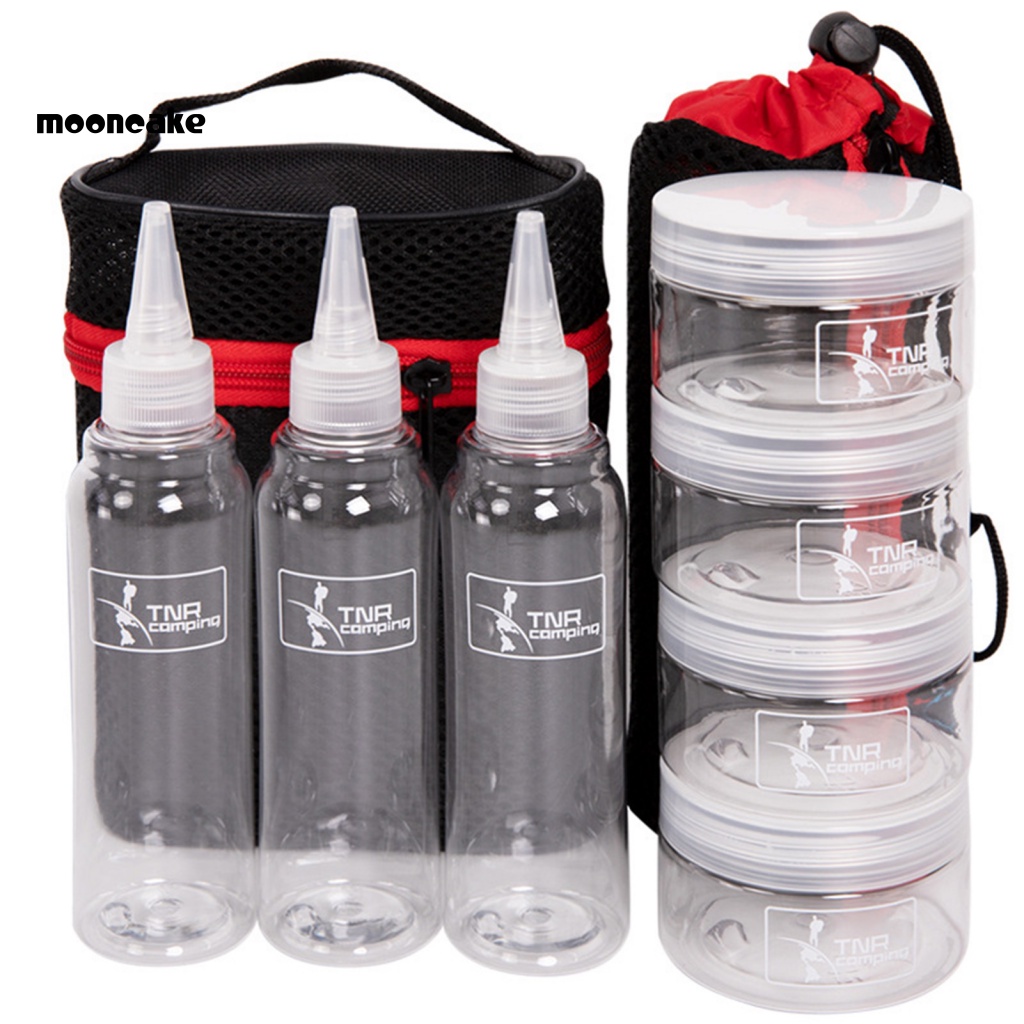 1 Bộ Hũ Đựng Gia Vị Nhiều Kiểu Không BPA Cho Cắm Trại Ngoài Trời