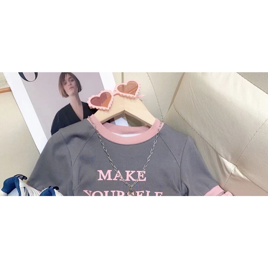 Set Áo Thun Tay Ngắn + Quần Dài Phong Cách Mùa Hè Mới Cho Bé Gái 3-5 - 8-10 - 12-13 Tuổi