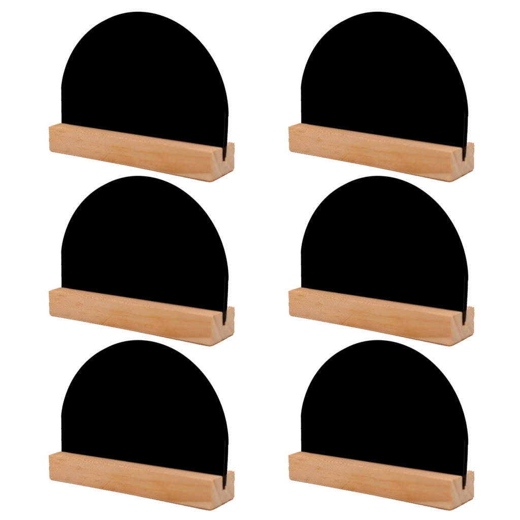 Set 6 Bảng Gỗ Ghi Chú / Đồ Uống Đa Năng Tiện Dụng