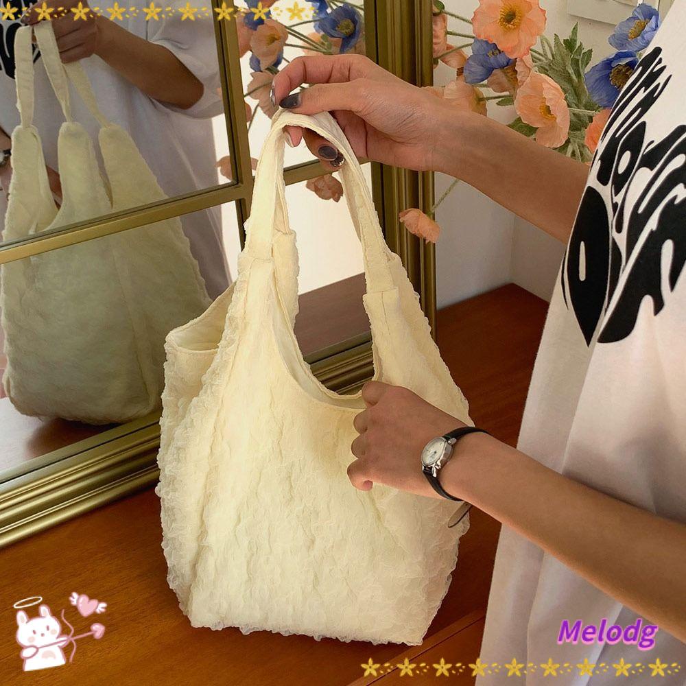 Túi Tote Đeo Vai Một Bên Vai Xếp Ly Thời Trang Mùa Hè