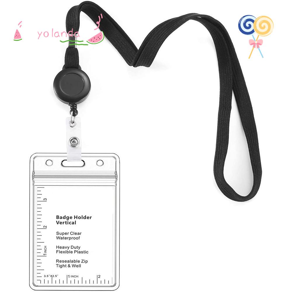 Bộ 3 Móc Khóa Có Thể Xoay Dùng Để Đựng Thẻ ID Dành Cho Nữ