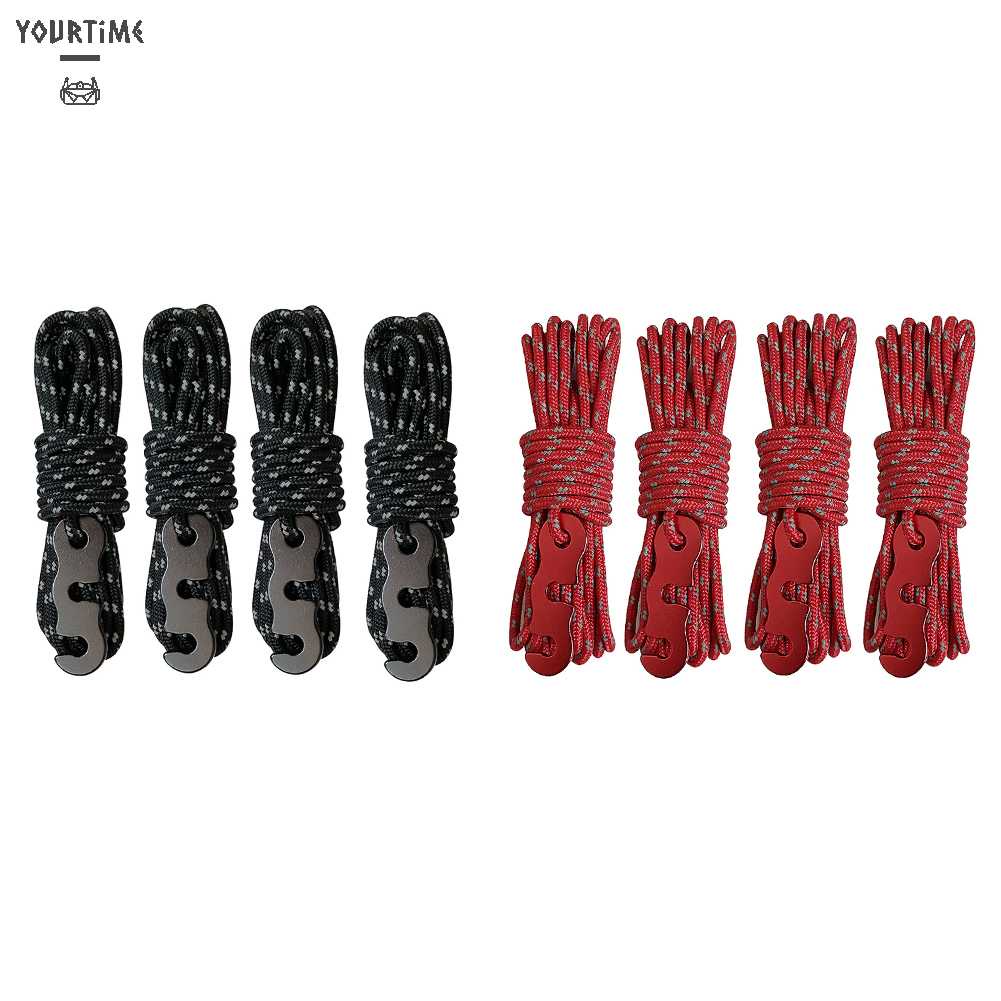 Set 4 Móc Khóa Dây Lều Cắm Trại Tiện Lợi