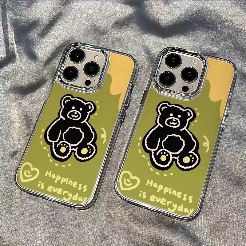 ✅Ốp Điện Thoại Mềm Chống Sốc Họa Tiết Gấu Dễ Thương Cho iPhone 12 813max 7 14pro 11 KWCL