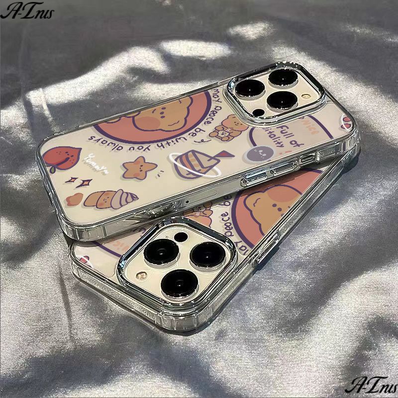 ✅Ốp Điện Thoại Dẻo Họa Tiết Gấu Nhỏ Dễ Thương Chống Sốc Cho Iphone 14proplus13 iPhone12 7 811