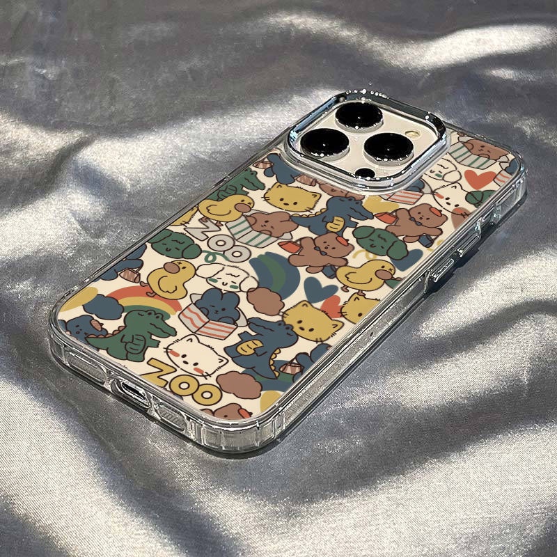 ✅Ốp Điện Thoại Dẻo Họa Tiết Động Vật Dễ Thương Chống Sốc Cho iPhone12 max14proplus Apple / 8 13117 2V5E