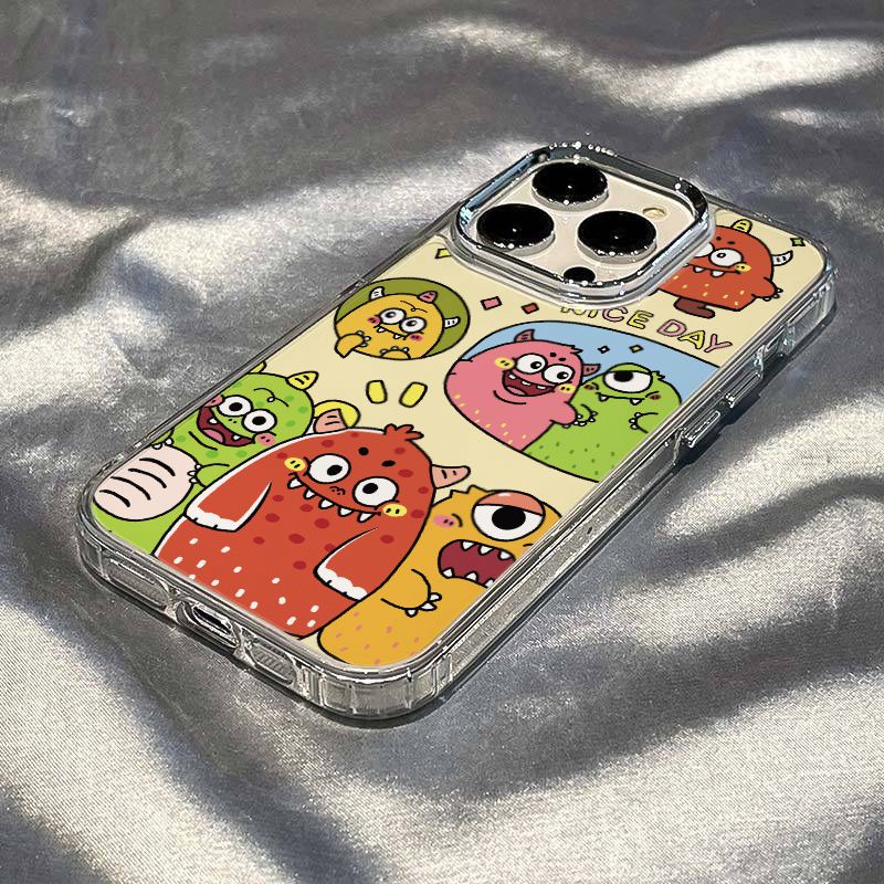 ✅Ốp Điện Thoại Dẻo Họa Tiết Quái Vật Chống Sốc Cho Iphone max714pro / iPhone12 11 plus813 K4Y0