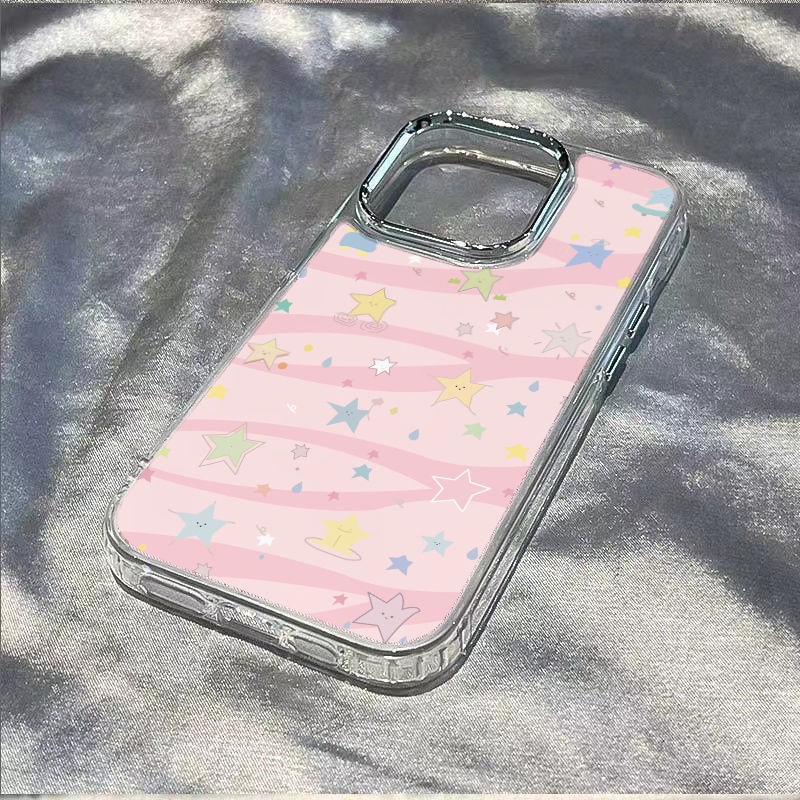 ✅Ốp Điện Thoại Mềm Chống Sốc 4X4E Cho iPhone12 Apple plus11 1387 Star / Pink 14pro