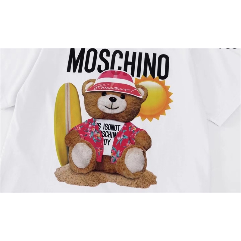 M-os &amp; CH-No &amp; - Áo Thun Tay Ngắn Hình Gấu Mặc Đi Biển Thoải Mái Và Đẹp Mắt unisex