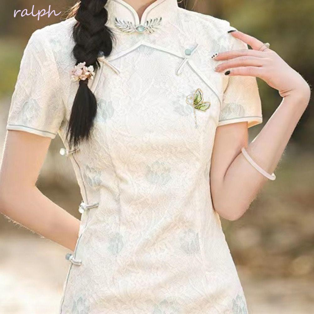 Ghim Cài Áo Hình Bướm Tua Rua Đính Đá Lấp Lánh Trang Trí Ba Lô / Áo Sơ Mi|Ghim Cài Áo Phong Cách Hàn Quốc