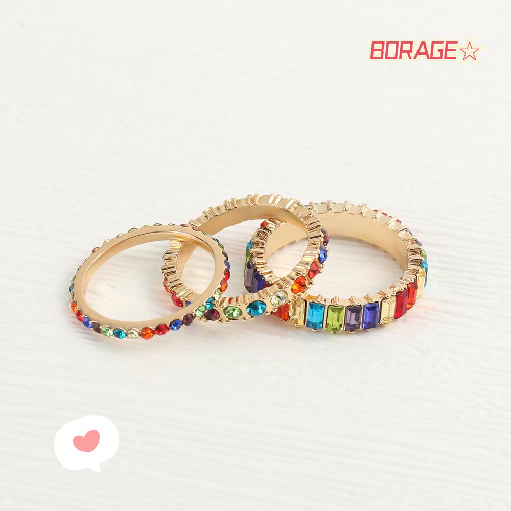 Nhẫn ĐíNh Đá MàU Sang TrọNg