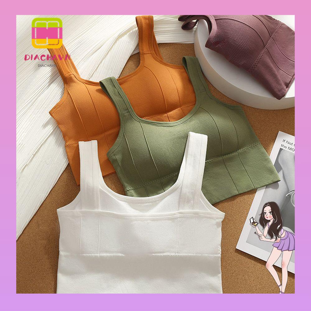 Áo Ngực Thể Thao Không Đường May Thoáng Khí Thời Trang Cho Nữ
