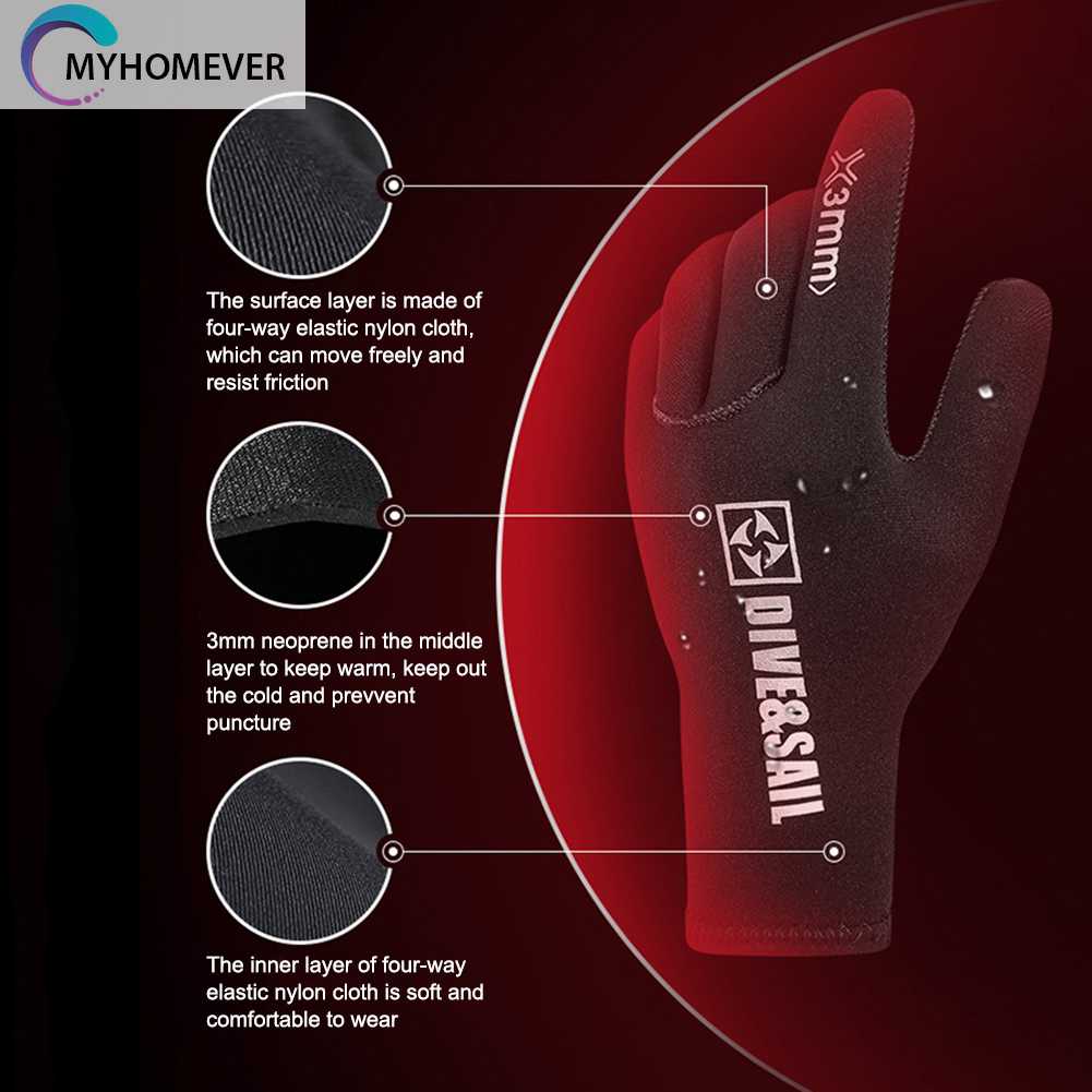 Găng Tay Thể Thao Neoprene Giữ Ấm Khi Lặn &amp; Lướt Sóng