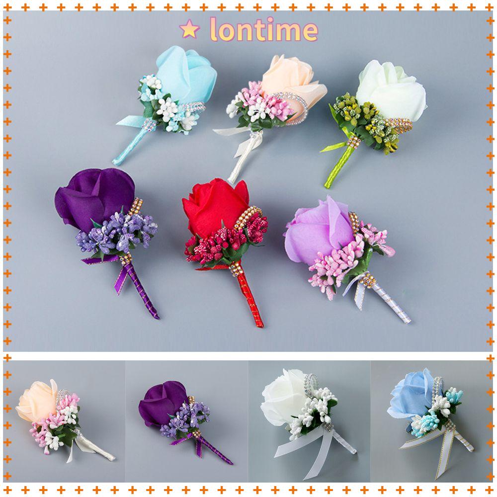 Bộ 2 Cái Nút Boutonniere Bằng Lụa Trang Trí Tiệc