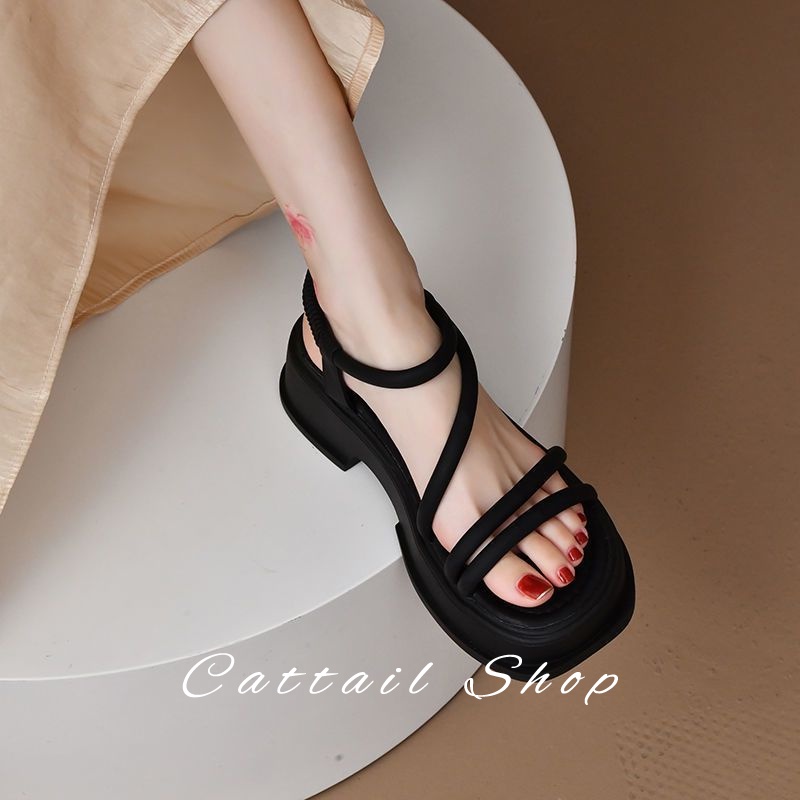 DISHULAN  dép nữ sandal nữ dép bánh mì nữ dép bánh mì Chống Trượt 061201