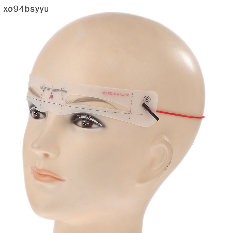Set 12 Khuôn Kẻ Lông Mày Xo94Bsyu Bằng Silicon Tiện Dụng