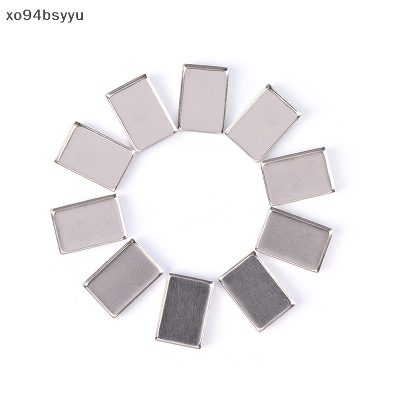 Set 10 / 30 Hộp Thiếc Rỗng Hình Chữ Nhật Đựng Phấn Mắt Xo94Bsyu