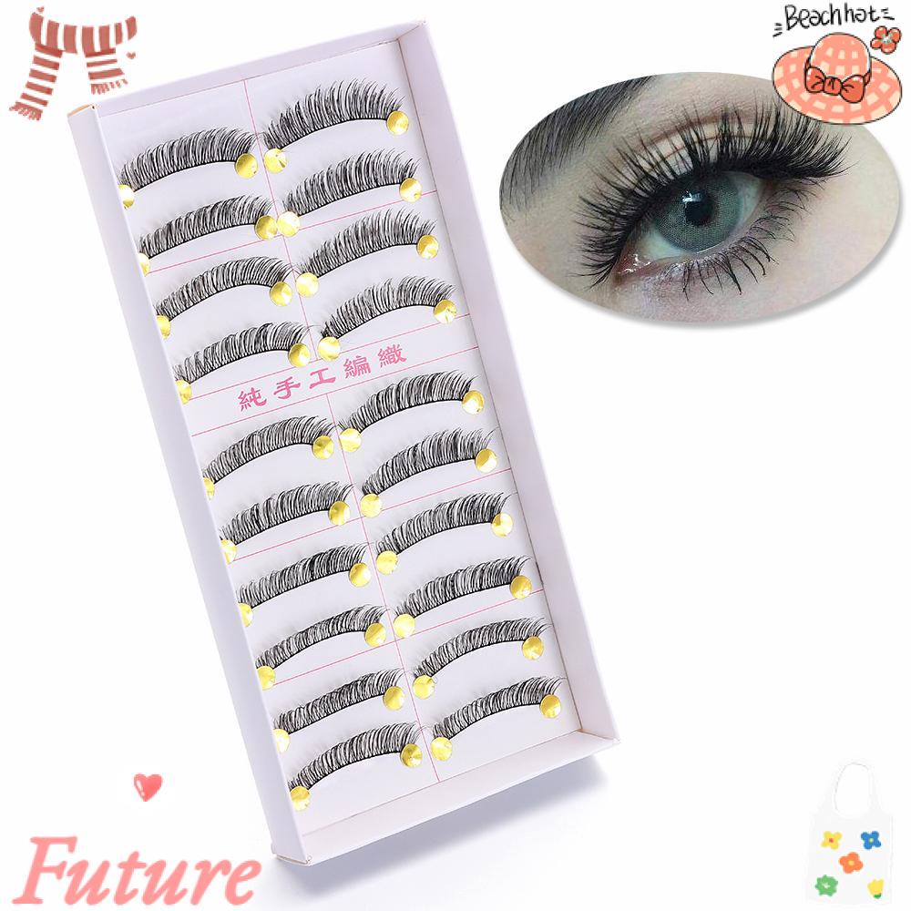 Set 10 Cặp Lông Mi Giả Trang Điểm Tự Nhiên