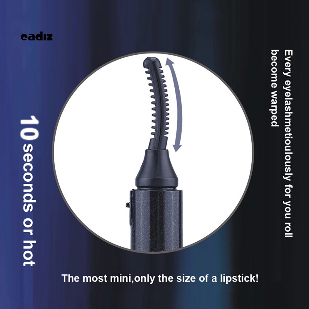 Dụng Cụ Uốn Cong Lông Mi Bằng Nhiệt Nhỏ Gọn Tiện Dụng Cho Nữ