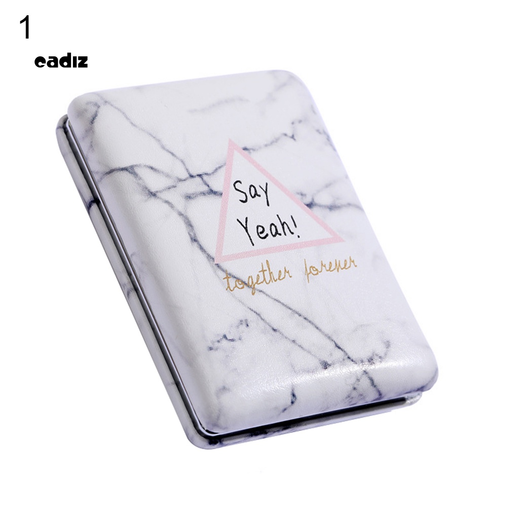 Gương Trang Điểm CADI Bằng Da Giả Nắp Gập Tiện Dụng Mang Theo Du Lịch