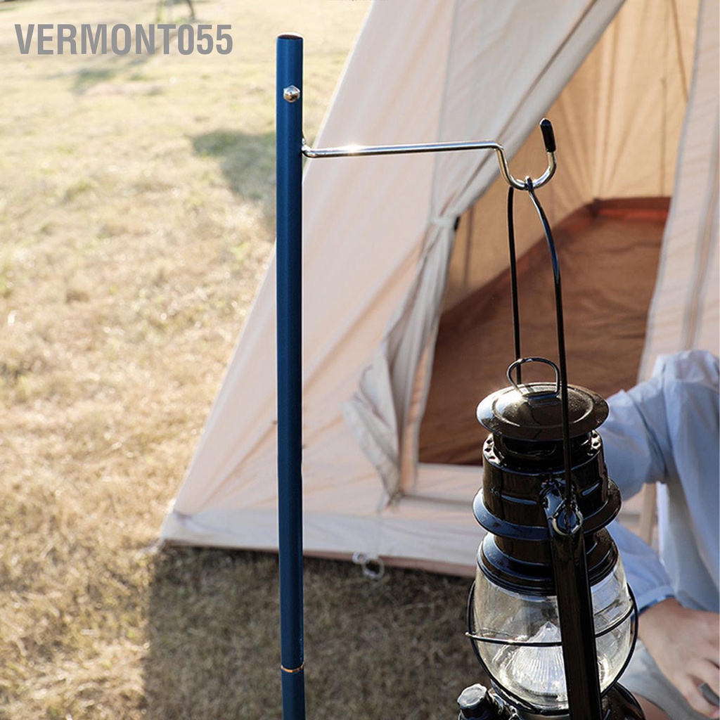 Vermont055 Đế đèn lồng di động có thể gập lại Giá đỡ hợp kim nhôm cho BBQ cắm trại ngoài trời