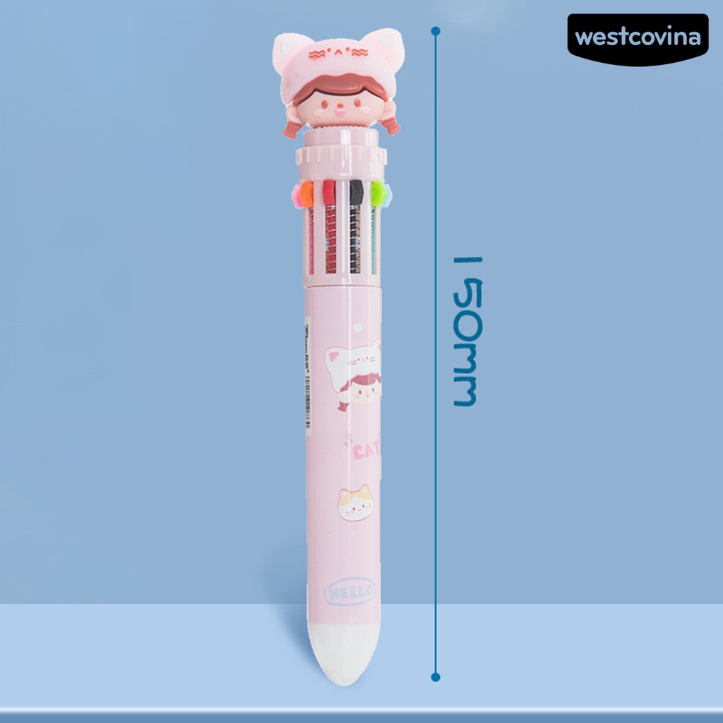 [WSTN]✎Bút Bi Dạng Đẩy Thoải Mái Họa Tiết Thỏ Hoạt Hình Cho Học Sinh
