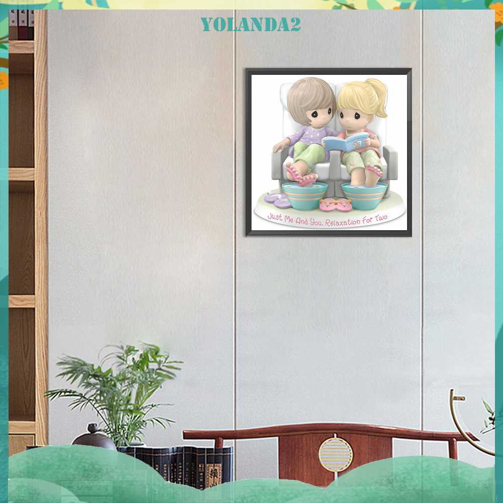 Bộ Tranh Đính Đá 5D Họa Tiết Hoạt Hình Độc Đáo DIY Dùng Trang Trí Nhà Cửa