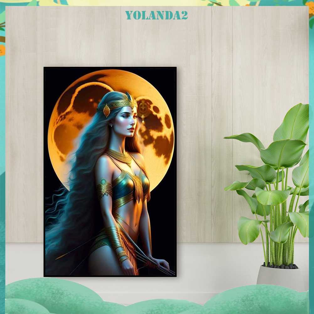 Tranh Đính Đá Kim Cương Toàn Bộ 5D DIY Hình Vẽ Nữ Thần Trang Trí Nhà Cửa