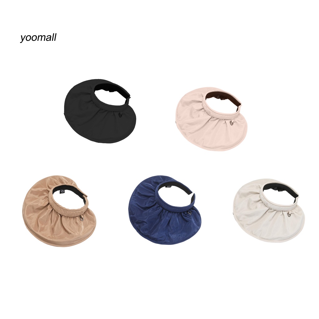 Mũ Chống Nắng Rộng Vành Hở Chóp Có Thể Gấp Gọn Thời Trang Cho Nữ