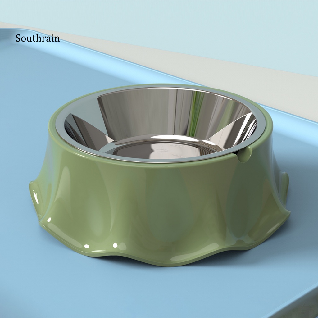 Bát Đựng Thức Ăn Cho Thú Cưng Bằng Thép Không Gỉ Chống Đổ