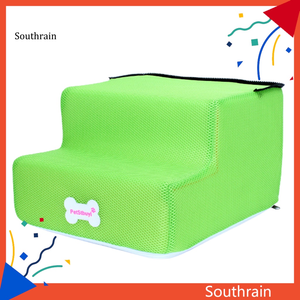 Thang Leo 2 Bậc Bằng Vải Không Trượt Chắc Chắn Cho Cún Cưng