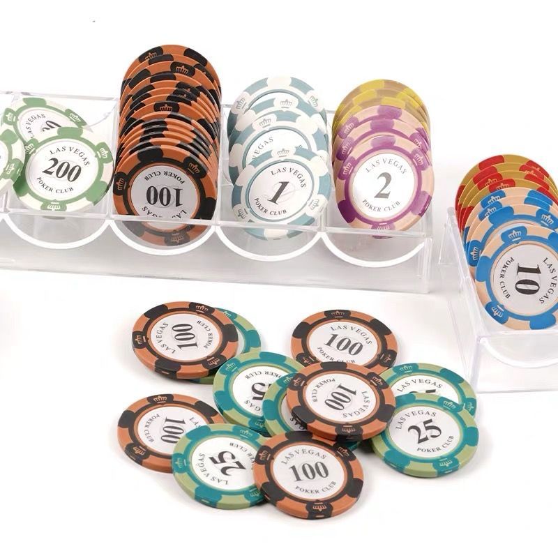 Hộp đựng tiền xu Poker Texas hộp đựng chip trong suốt bằng Acrylic Hộp đựng chip poker/Khay đựng chi