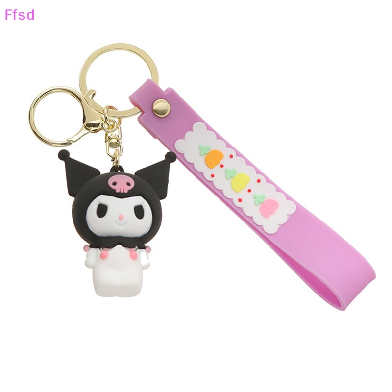 {Ffsd} Sanrio Phụ Kiện Móc Khóa Điện Thoại Di Động Mặt Trang Trí Hình Anime Kuromi Bằng Silicon Làm Quà Tặng Trẻ Em * Bán Chạy