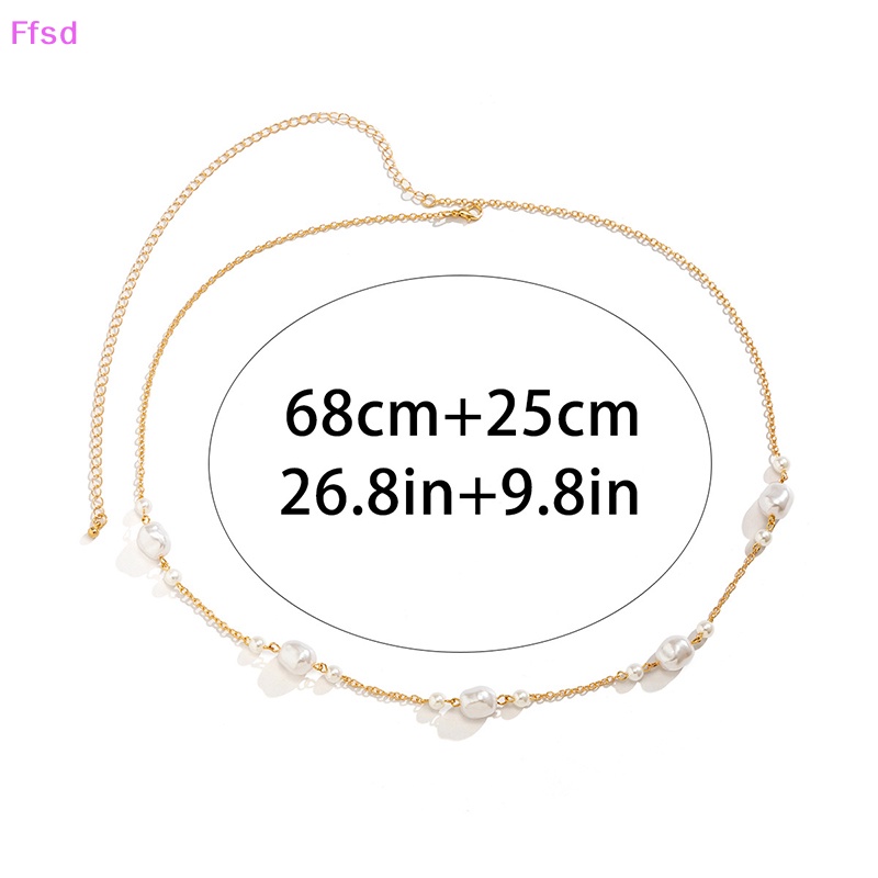 Chuỗi Hạt Đeo Hông Đính Ngọc Trai Giả Nhiều Lớp Thời Trang Đi Biển Cho Nữ