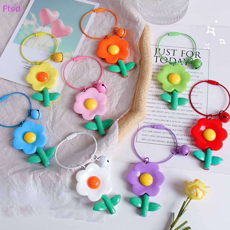 {Ffsd} Móc Chìa Khóa / Túi Xách Hình Hoa Ngọt Ngào Nhiều Màu Sắc Phong Cách Hàn Quốc Cho Nữ