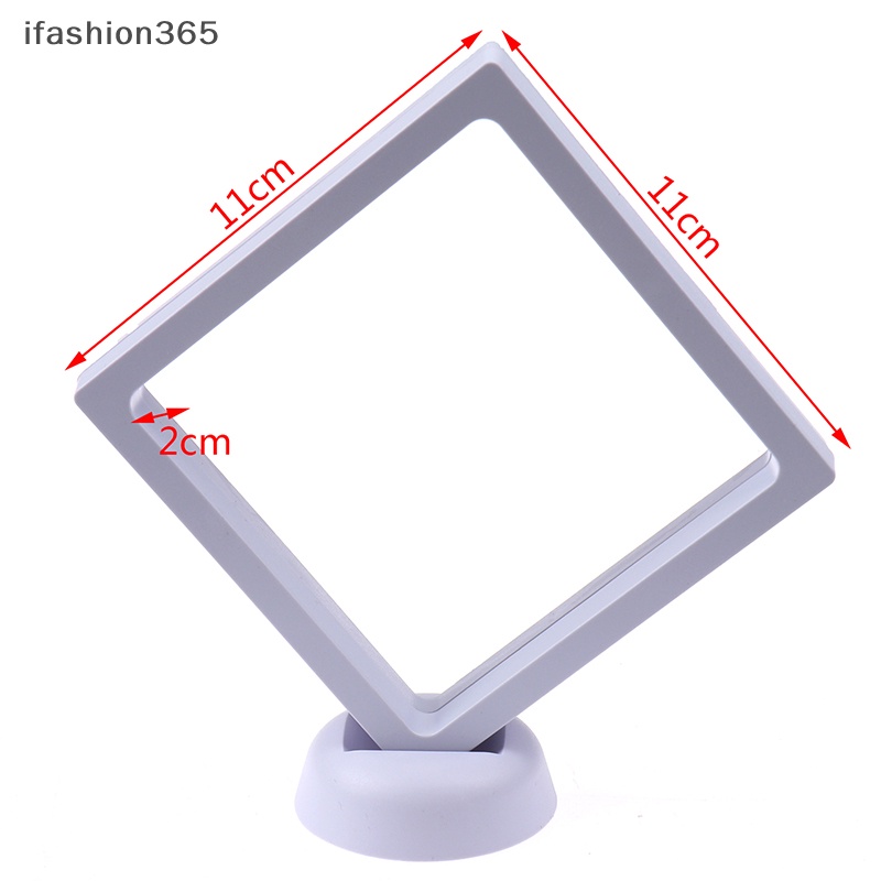Khung Trưng Bày Trang Sức Hình Vuông 3D Kèm Giá Đỡ Tiện Dụng