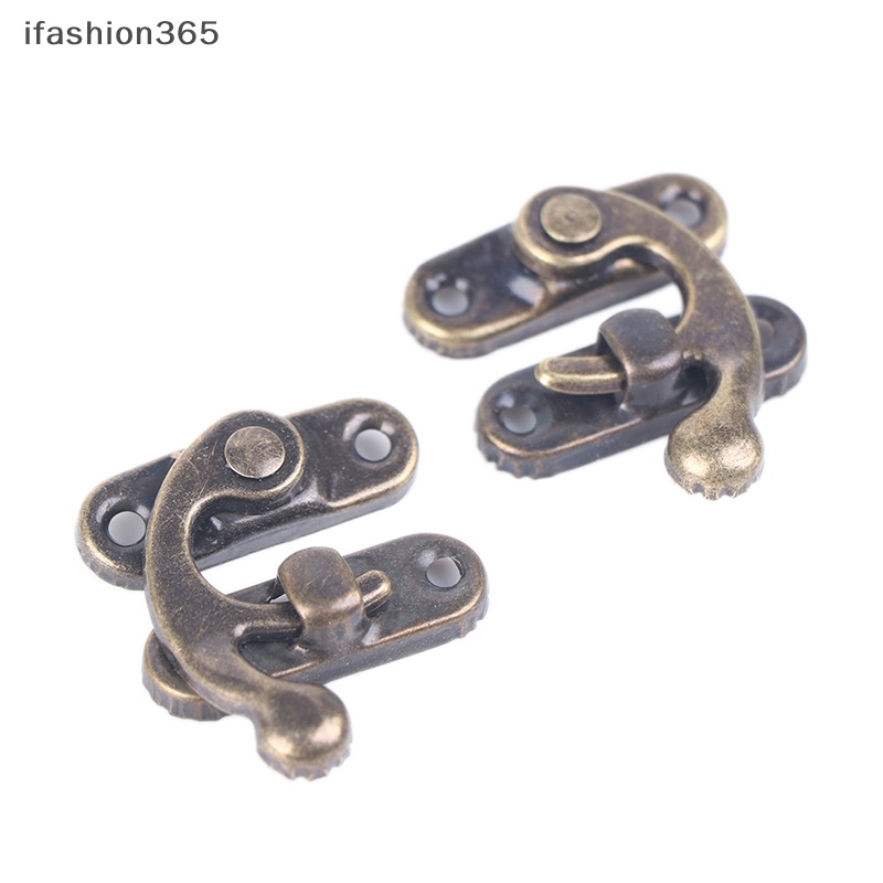 Chốt Khóa Hộp Rượu / Trang Sức Cỡ Nhỏ Màu Bạc Kèm Ốc Vít Tiện Dụng Thời Trang ifashion365