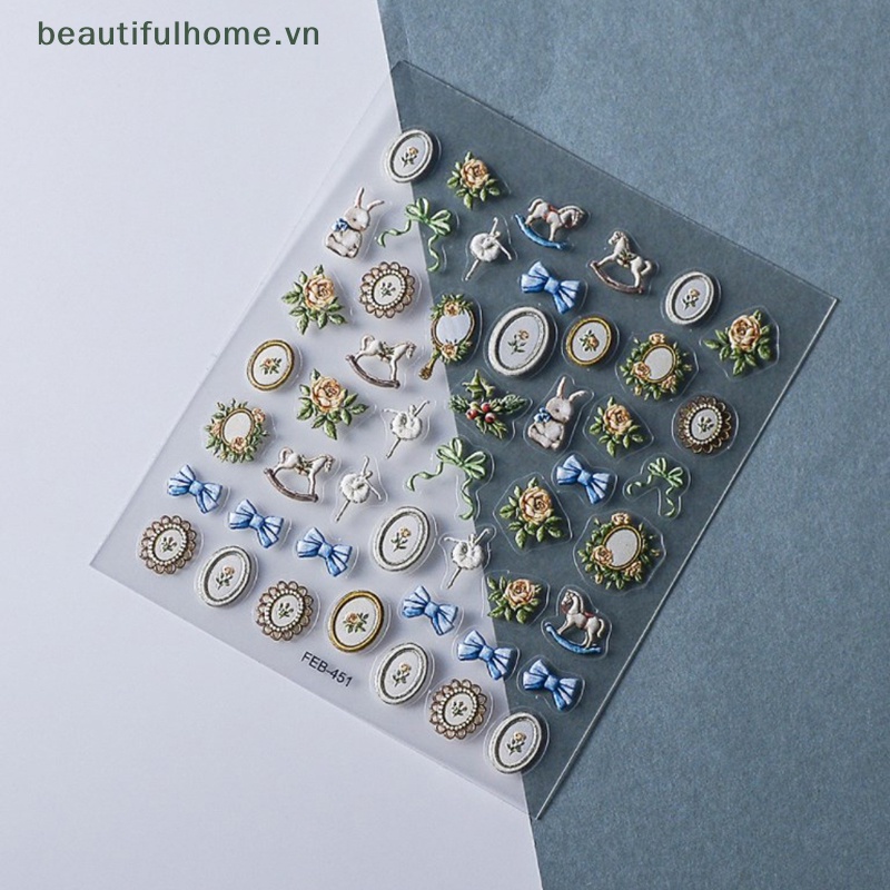 1 Tờ MiếNg DáN Trang Trí MóNg Tay Phong CáCh Bohemia ĐộC ĐáO